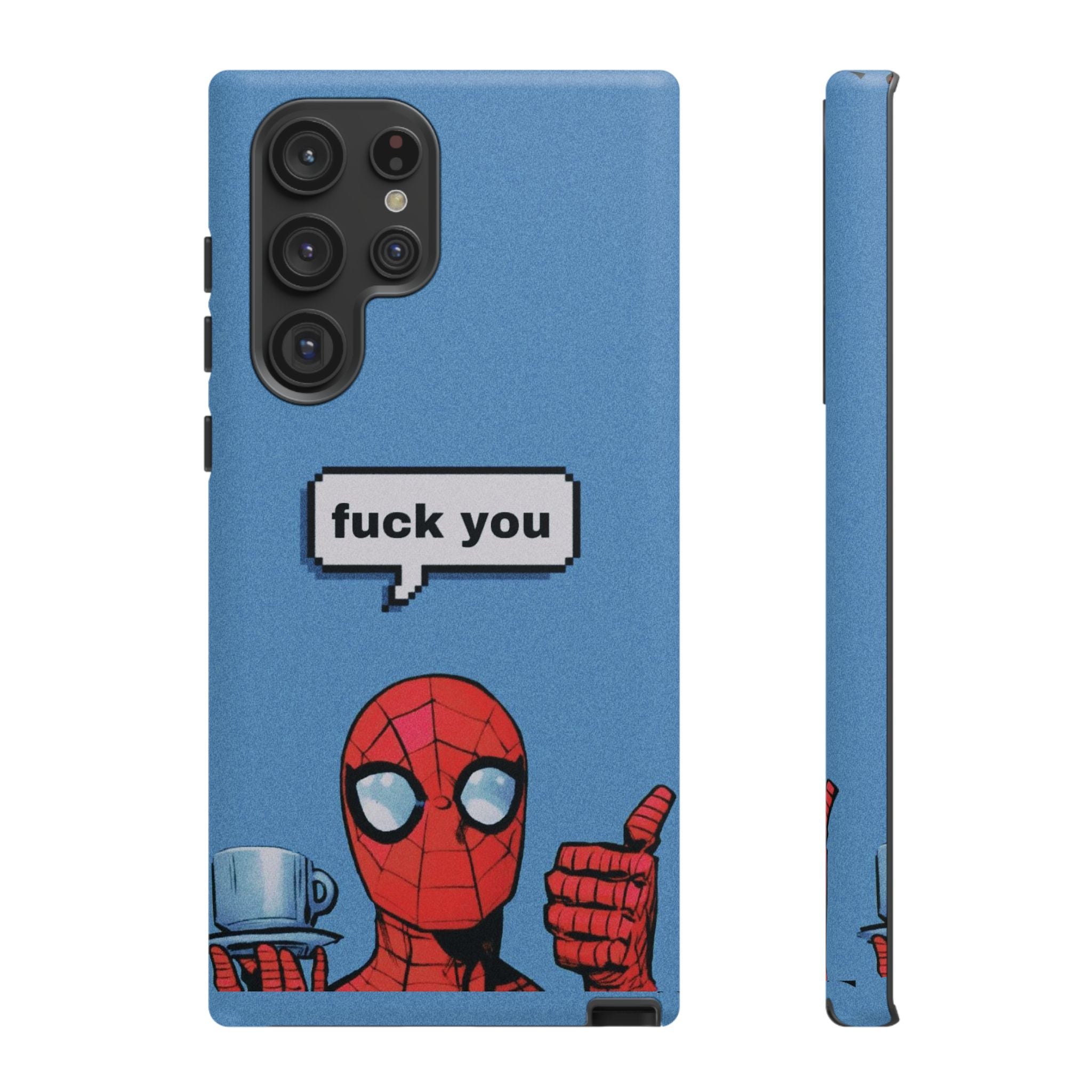 Spiderman says FU