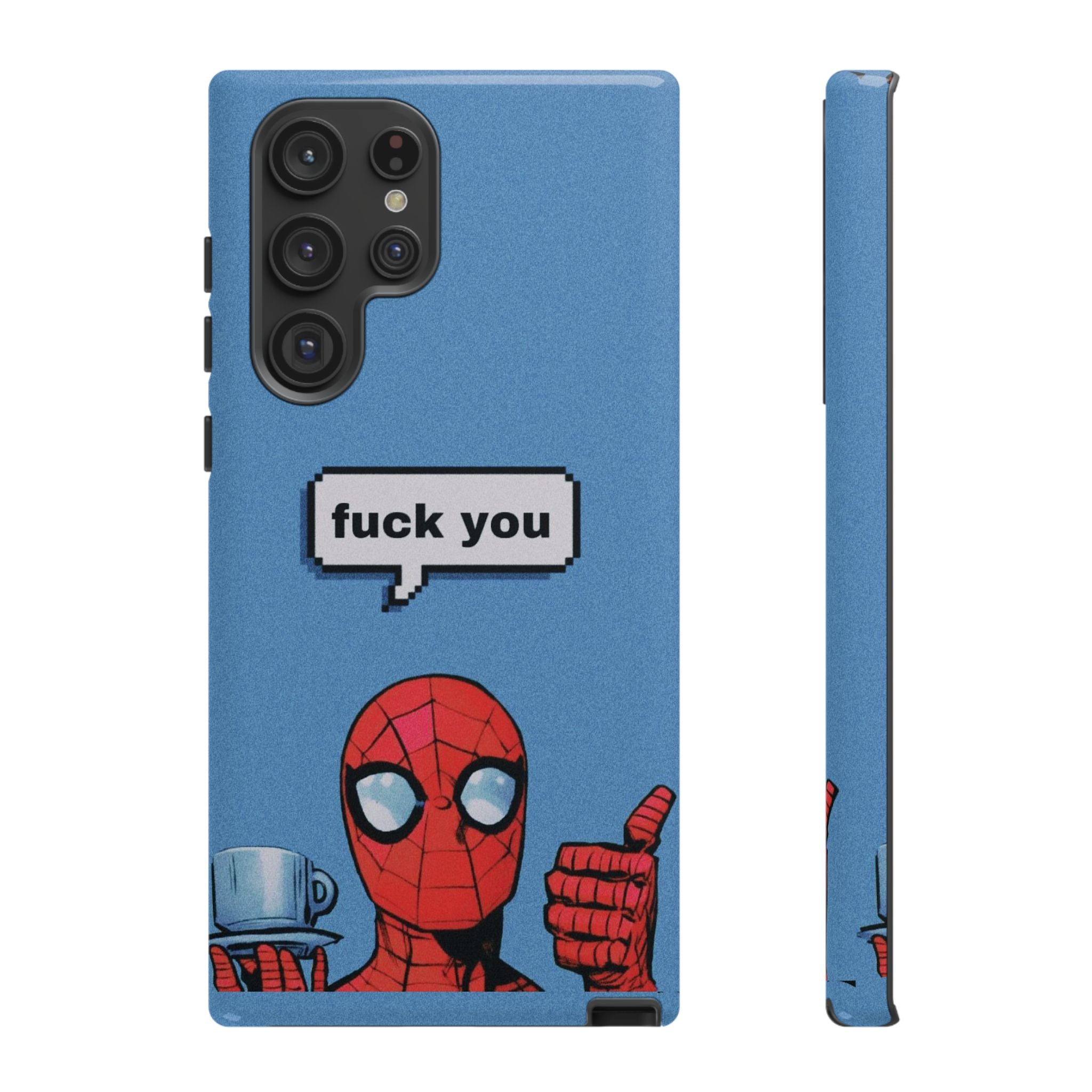 Spiderman says FU